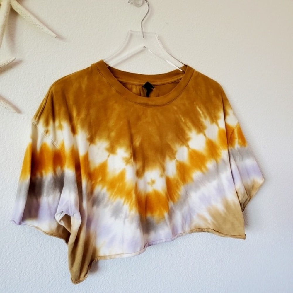 Wild Fable Tie Dye Casual Summer Crop Top Size S